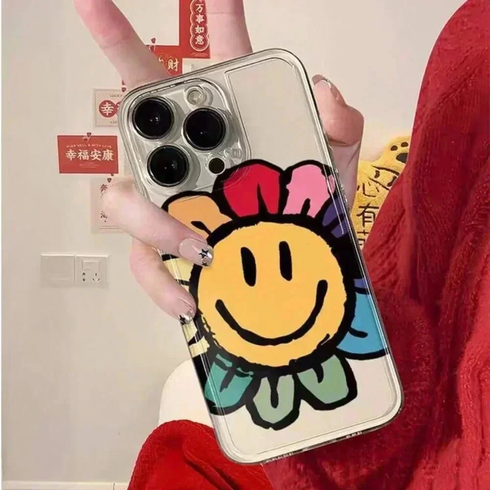 ⚠️Clearance iPhone 15/Pro/Pro Max Sun Flower Colorful Phone Case - Picture 2 of 6